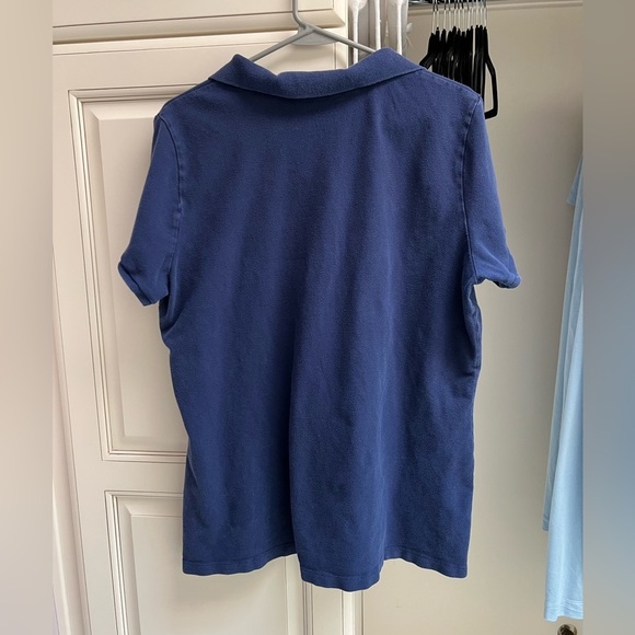 3/$15 Old Navy Women’s 10-button polo shirt navy blue - Picture 2 of 7